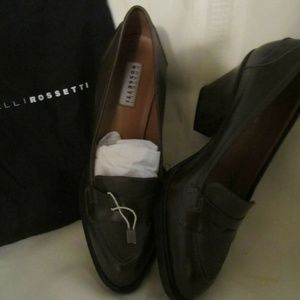 Fratelli Rossetti leather shoes dark olive - size